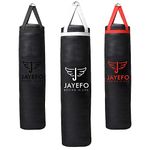 Jayefo Punch Bag Boxing Training – Hanging Punching Bag for Boxing, Karate, Muay Thai, Kickboxing, MMA, Boxing Bag Bracket for Training at Home & Gym, Heavy Bag 70 to 100 lbs | Unfilled 4ft (White)