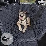 comwish Dog Seat Covers for Trucks, Waterproof F150 F250 F350 Dog Car Hammock with Mesh Window Durable Scratchproof Nonslip Dog Truck Seat Cover for Chevrolet Silverado RAM Trucks GMC