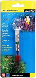 Aquarium Glass Thermometer 10306 Fish Tank Aqua One Floating Or Fixed Accurate