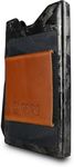 GRIP6 Forged Carbon Fiber No Loop Brown Money Band Slim Wallet for Men and Women – Minimalist Wallet with RFID-Blocking Technology – Compact Credit Card Holder for Men – Aluminum – Made in the USA