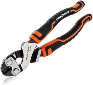 VANQUISH 8 Inch Mini Bolt Cutter, CR-V Steel Heavy Duty Wire Cutter with Ergonomic Grip, Pliers for Wire, Bolt and Nail Cutting, 3438