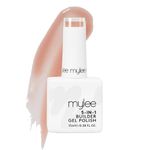 Mylee 5 in 1 Builder Base Strengthening Gel 15ml, UV/LED Nail Polish Coat for Hard Strong Nails Tips & Extensions, For Art Decoration, Decals Jewels, Professional Manicure Repair (Blush)