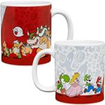 Paladone Super Mario Coffee Mug - Officially Licensed Nintendo Ceramic Tea Cup for Fans, Gift for Gamersand Retro Game Enthusiasts, 300ml (10 fl oz)