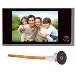 3.5 inch Digital Doorbell LCD 120 Degree Eye Electronic Peephole Doorbell Color IR Camera Door Viewer Powered by 4Pcsx AAA Batteries(not Included)