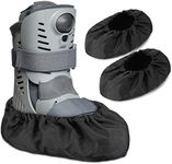 2 Pieces Walking Boot Cover Recovery Shoes Covers Non Skid Foot Brace Cover Reusable Boot Cover Waterproof Cast Rain Cover (Medium)