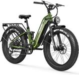 FREESKY Wildcat Electric Bike 170KM Long Range e Bike 48V 25A Battery Pedal Assist Ebike 26" Fat Tyre Full Suspension Electric Dirt Bike for Adult Menwith Throttle, Powerful Motor for Commute Mountain