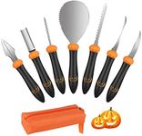 AIR PROPELLER Pumpkin Carving Kits with 7PCS of Stainless Steel Pumpkin Carving Tools,Professional Pumpkin Carving Knife for Jack-O-Lanterns,Pumpkin Carver Kit with Carrying Bag