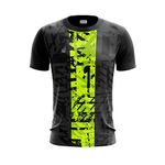 Inkholic Men's Round Collar Football Regular Fit Jersey Multicolored Ink1900 (Xxxx-Large, Black)