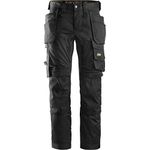 Snickers 6241 AllroundWork Slim Fit Trousers Holster Pockets Black 35" 30"