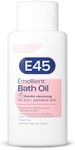E45 Bath Oil 500 ml – E45 Bath Oil Emollient to Moisturise & Hydrate Dry Skin – Gently Cleanses for Soft Skin – Soap Free & Perfume Free Emollient Bath & Shower Oil Body Wash - Dermatologically Tested