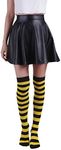Women’s Extra Long Striped Socks Ov