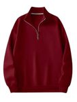 FN3 Half Zipper Men's Sweatshirt || Hoodie for Men || Unisex Sweatshirt Maroon