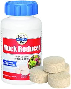 Koiworx Muck Reducer - Treats up to 2,500 gallons for up to 4 Months - Tablets Reduce Muck, Sludge and Organic Build up - Formulated for Ponds and Water Features - Safe for Koi