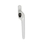 ERA Maxim Offset Locking Window Handle Right Hand White | PVC Windows Handle Replacement | Black Button White Windows Handle with Keys