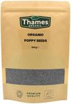 Organic Poppy Seeds - Nutritious & Flavorful Seeds - No Additives, No Preservatives - Raw, Vegan, Non-GMO - Great for Baking, Cooking, and Sprinkling - Thames Organic 500g