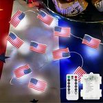 EXF 4th of July Decor Lights,10FT A