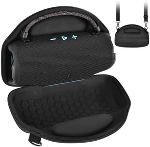 Casmilee Case for JBL Charge 6 Portable Bluetooth Speaker, Storage Bag Cover for Wireless Speakers and Carrying Strap Accessories, Holder with Adjustable Shoulder Strap (Box Only)