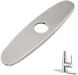 Tap Hole Cover,Escutcheon Plate for Bathroom or Kitchen Sink Faucet Single Hole Mixer Tap,10 Inch Stainless Steel Faucet Deck Plate (Brushed Nickel)