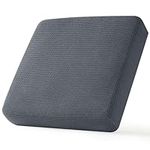 CHUN YI Stretch Couch Cushion Covers Replacement, Fitted Chair Cushion Slipcovers, Sofa Seat Cushion Furniture Protector, High Elastic Jacquard Fabric(Small,Gray/Grey)