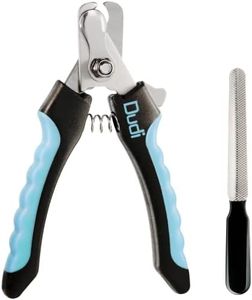 Dudi Pet Coupe Griffe et Lime - pour Chien ou Chat Toutes Tailles, avec Cran de Sécurité - Pince Coupante à Ongles - Small