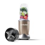 nutribullet Blender 900 Series - 4 Piece Set - Powerful 24,000 RPM Personal Blender & Smoothie Maker - 900W - Includes 700ml Cup & Flip Top To-Go Lid, Crush Ice, Frozen Fruit & Nuts - Champagne