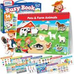 Montessori Preschool Busy Book for Toddlers Ages 3 and Up - Preassembled - Preschool Learning Activities Homeschool Montessori Toys - Gifts for 3 Year Old Boys - 4 Year Old Girl Birthday Gifts