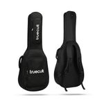 True Cult Acoustic Guitar Bag/Cover with Foam Padding (Black) Strong and Durable for Multiple Sizes and Shapes Folk/Classical Guitars 38", 39", 40", 41" (Black)
