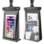 Large Waterproof Phone Pouch Floating,2 Pack Waterproof Bag Case Cellphone Dry Bag for iPhone 14 13 12 Pro Max X XR 8 Plus Up to 7.2" Underwater Phone Protector for Boating Swimming Kayaking Vacation