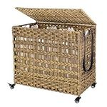 SONGMICS Laundry Basket with Lid, 1