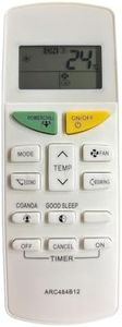 Original Universal Ac Remote Compatible for Daikin Ac Remote Original ARC484B12 Model 132D Suitable 1 1.5 2 Ton Split and Window Air Conditioner with Backlit 38kHz 14 Keys