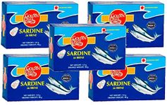 Golden Prize Canned Sardine in Brine, 125g (Pack of 5)