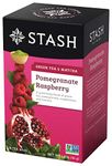 Stash Pomegranate Raspberry Green Tea Bags Boxes (Pack of 6), 18 Count