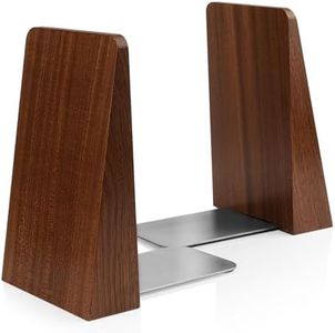DRELIFAM Wood Handmade Book Ends to Hold Books Large Heavy Duty Bookends for Shelves Decorative Book End for Heavy Books