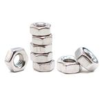 binifiMux 150pcs M4-0.7mm Pitch 304 Stainless Steel Hex Nut