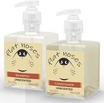 Flat Noses Tearless Dog Shampoo and Conditioner- Frenchies, Boxer, Bulldog, Brachycephalic Breeds- Clean, Healthy, Shiny Coat- Plant-Based- Jojoba Oil and Aloe- Nourishing, Moisturizing