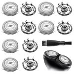 6 Pack Replacement Shaver Heads for Philips, Series 1000, 2000, 3000, 5000, Replacement Blades for Philips with Cleaning Brush, Compatible with Phillips Series AT8xx/AT7xx/PT7xx