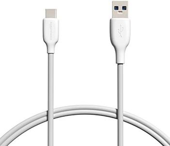 Amazon Basics - Cable de USB-C 3.1 tipo de 2ª generación a USB-A tipo, 0,91 m, color blanco