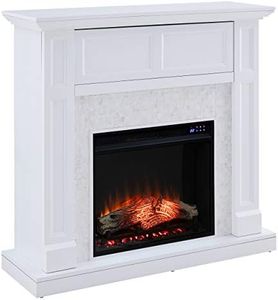 SEI Furniture Nobleman Fireplace, New White