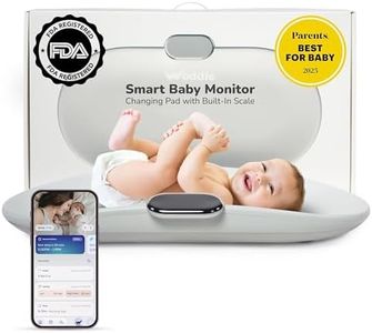 Woddle Multifunctional Smart Baby Changing Pad with Medical Grade Scale for Critical Weight Monitoring + AI App, Noise Machine, Warmer, Night Light, Touchscreen Tracker, All-in-One