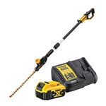 DEWALT - XR 18V brushless pole hedge trimmer with battery - cutting capacity 25 mm - speed 2800 cps/min - cutting 75min/charge - DCMPH566P1-QW