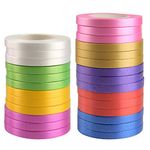 KUUQA 5 mm Curling Ribbon Set Wrapping Ribbon Balloon Ribbon for Gift Wrapping Wedding Party Decoration DIY Craft (27 rolls, 10m/Roll)