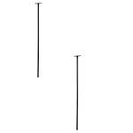 Woodlink 25276 HDPOLE Metal 3 Piece 72 Inch Bird Feeder Birdhouse Mounting Pole Kit with Mounting Bracket (2 Pack)