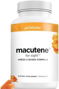 Natural Eye Health Vitamins with Bilberry Zeaxanthin Lutein - Macular Support Supplement, Formula Based On AREDS2® Clinical Trials Plus Carotenoids Quercetin EGCG - Macutene® Protect (60 Capsules)
