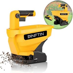 Dinftin Battery Operated Spreader for Dewalt 20V/60V Li-ion Battery, Seed Spreader Handheld Available Year-Round, Grass Seeds, Rock Salt and De-icer Out-Doors (Battery not Included)