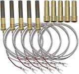 MCAMPAS 36" Thermopile Generator 750 Millivolt Thermopile with PG9 Adapter Replacement for Fire Gas Stoves Heat, Glo Gas Stoves Oven Water Heater,Frying Furnace Thermopile Thermogenerator -5 Pack