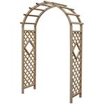 Daoyuan Garden Arches,Wooden Rose Arches,Weather-resistant Climbing Arches,Trellis Climbing Arches,Climbing Aids for Climbing Plants,Gazebo Outdoor Decoration,120x215cm/140x225cm