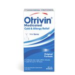 Otrivin Nasal Spray, Cold & Allergy Medication, Nasal Decongestant, Original Formula, 30 mL