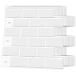 Art3d Ceramic Tiles, Metro Tiles, Self-Adhesive Tile Stickers, Kitchen 3D Wall Panels – White, 30 x 30 cm