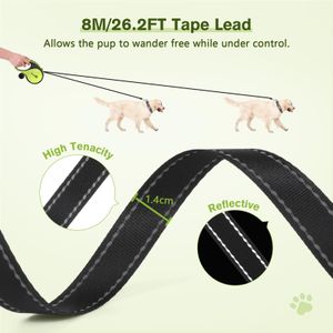 Pecute Retractable Dog Leash, 8m – Heavy Duty Pet Lead