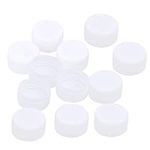 Healifty 100pcs Plastic Bottle Caps for Craft DIY Environmental Protection Bottle Caps for Kids Intelligence Development Kindergarten Scrapbooks Sticker (White)